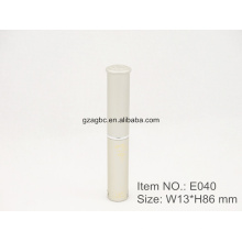 Delgado e elegante batom caneta de alumínio em forma de tubo E040, copo tamanho 8,5 mm, cor personalizada